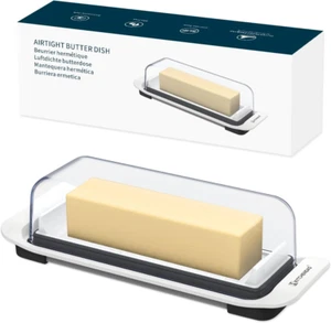 KITCHENDAO Airtight Butter Dish with Lid for Countertop and Refrigerator Door Sh - Picture 1 of 8
