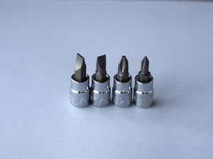 Craftsman 4pc. Screwdriver Set 1/4in. Drive Socket Bit Phillips/Slotted - Bild 1 von 2