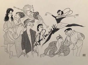 Joan Plowright Signed Al Hirschfeld Print - A TASTE OF HONEY - Broadway - Picture 1 of 1