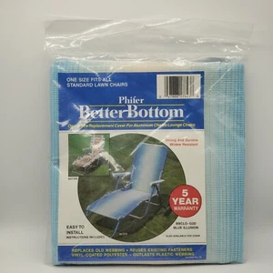 Silla de aluminio inferior Phifer Better de repuesto salón de correas NUEVO azul nuevo en paquete - Imagen 1 de 2
