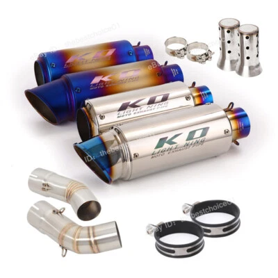 Silenciador tubo medio deslizable 51 mm sistema escape moto ducati 848 1098 1198 Foto 1 de 4