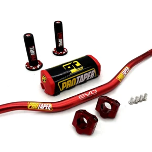 Original "Evo" PRO TAPER Manillar Barra de Grasa DIRT BIKE ATV Quad 1 1/8"" AGARRES Almohadillas - Imagen 1 de 3