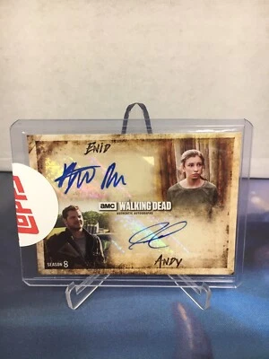 2018 TOPPS THE WALKING DEAD SEASON 8 Enid And Andy Autographs  16/25 - Image 1 of 3
