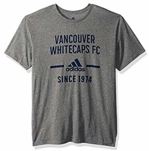 Adidas Men’s Vancouver Whitecaps Simply Put Tri Blend Jersey Shirt Large L MLS Cover