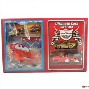 Cars (Blu-Ray/DVD) Ultimate Gift Pack Ransburg Lightning McQueen and Mater