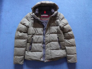 Superdry - Sports Puffer Series Jacket - Padded Winter Coat - Khaki - Size Small - Picture 1 of 10