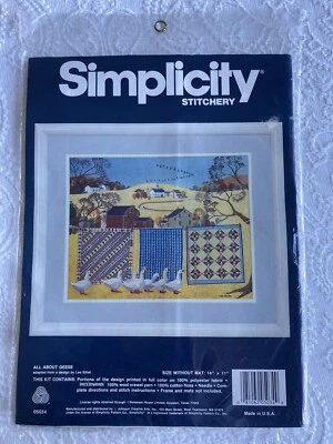 Simplicity Stitchery ~  All About Geese #05034 ~ NIP ~ Vintage - Image 1 of 4