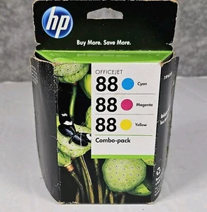 NEW GENUINE HP Officejet 88 Combo Pack Cyan Magenta Yellow Sealed box - Picture 1 of 5