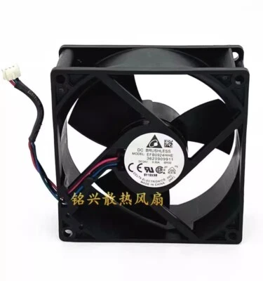 Delta EFB0924HHE 9038 DC24V 0.30A 9CM 3-Pin Inverter Cooling Fan - Image 1 of 2