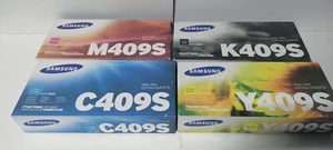 Genuine Samsung P409A Toner Cartridge Set CLT-P409A New C409S M409S Y409S M409S - Picture 1 of 10