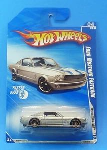 HOT WHEELS FORD MUSTANG FASTBACK 2010 FASTER THEN EVER FAST FREE S&H IN BOX 1:64 - Picture 1 of 4