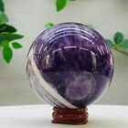509G Natural Dream Amethyst Quartz Sphere Crystal Ball Healing Reiki Decoration