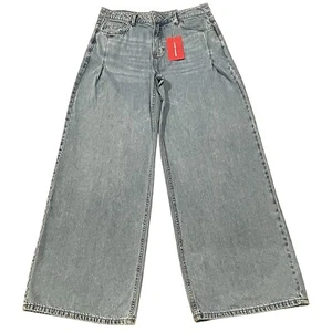Lucky Brand Luxe Palazzo Jeans Wide Liquid Denim Rigid Größe 12/31 passt 35x32 - Bild 1 von 8