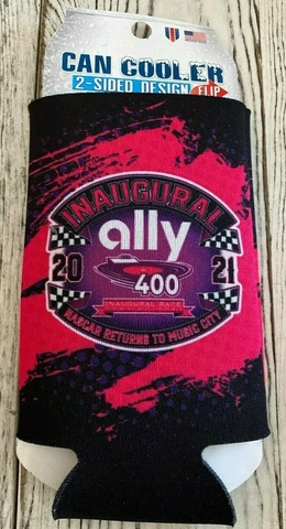 2021 Inaugural Ally 400 Nashville Koozie Coozie Can Cooler Hugger New 16oz Cover