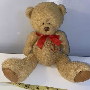 Vintage Manchester United Maskottchen Plüschbär 2002 Deluxe Bär schwer zu finden - Bild 1 von 9