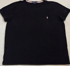 Women's Large Ralph Lauren Sport Black Stretchy Athletic T Shirt Top