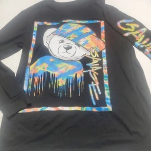 HUSTLE G "Savage" grafisches Langarm-T-Shirt Gr. 18 - Bild 1 von 6