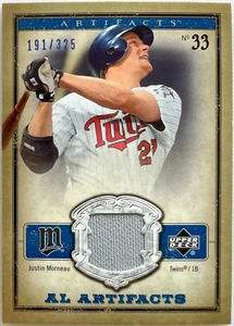 /325 BLUE: Justin Morneau Jersey 2006 Upper Deck AL Artifacts #AL-JU, Twins /325 - Bild 1 von 4