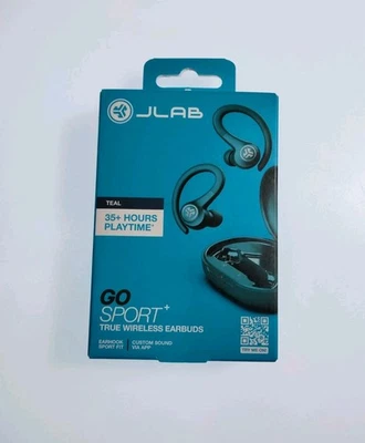 JLab GO Sport + Bluetooth Earbuds True Wireless Gym Headphones Teal