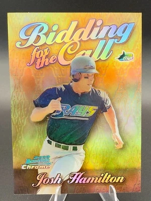 Джош Гамильтон 2000 Bowman Chrome - Торги на вызов - переливающаяся карта #BC11 - Изображение 1 из 3
