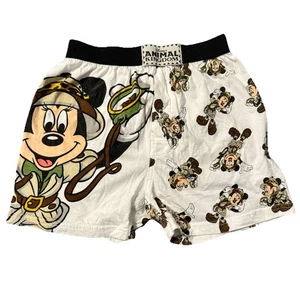 Disney Animal Kingdom Mickey Safari Sleep Shorts Boys Size M(8) Y2K Vintage - Picture 1 of 4