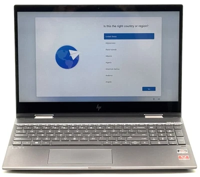 HP Envy x360 CTO (2ZX53AV) - FHD Touch - Ryzen 5-2500U - 8GB RAM - 256GB SSD - Image 1 of 4