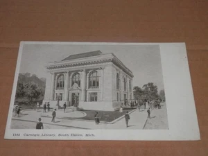 SOUTH HAVEN MICHIGAN - POSTAL ERA 1901-1907 - BIBLIOTECA CARNEGIE - Imagen 1 de 2