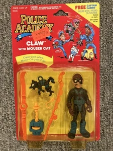1988 Kenner Police Academy "CLAW & MOUSER CAT" Actionfigur im Blister - Bild 1 von 4