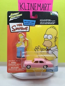 2003 SIMPSONS JOHNNY LIGHTNING HOMER  PINK CAR 🍩🍩🍩🍩🍩🍩🍩🍩C3 - Picture 1 of 2
