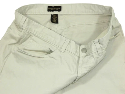 Pantalones de mezclilla para hombre marfil Banana Republic botón mosca etiqueta elástica 34 medida talla 32x29 Foto 1 de 4