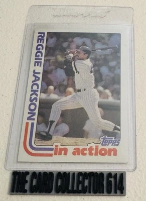 ⚾️ Reggie Jackson 1982 Topps "In Action" #301 New York Yankees - Image 1 of 2