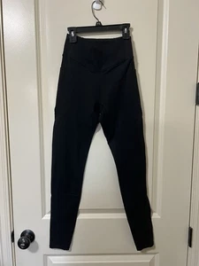 Halara Damen kleine 7/8 Crossover Leggings Überziehhose Gummibund schwarz - Bild 1 von 6