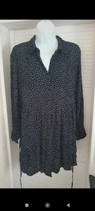 π€ Miss Selfridge Polka Dot Tunic Dress β Size UK 10 - Picture 1 of 8