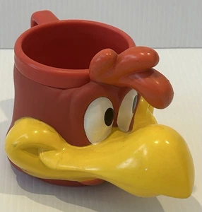 Vintage 1990s Foghorn Leghorn Looney Tunes Mug Cup 3D Head Plastic 1992 - Picture 1 of 5