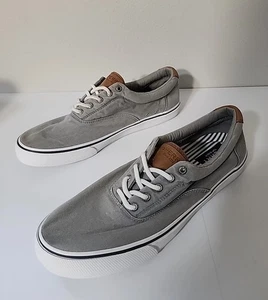 Sperry Top Sider Canvas Sneakers Shoes - Size 13 Men’s - Light Gray - Picture 1 of 7