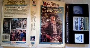 THE 9 LIVES OF ELFEGO BACA 1958 ORIGINAL 1ST PRINT Walt Disney Big White Vhs - Picture 1 of 2