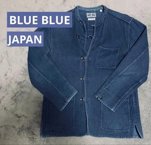 Rare Vintage BLUE BLUE JAPAN Indigo Overall Reversible Jacket Size 2 M F/S - Bild 1 von 15