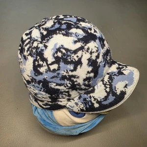 Merkley Headgear Wool Bill Beanie Snow Ice Camo Blue White Polartec Made Canada - Bild 1 von 10