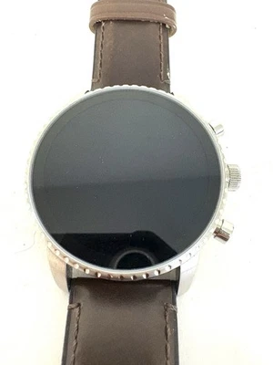 FOSSIL Q Explorist HR Gen 4 FTW4015 braunes Lederband Smartwatch ISTZUSTAND TEILE - Bild 1 von 4