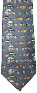 OLD CARS NECKTIE NEW TIE MODEL T FORD CLASSIC VINTAGE AUTOMABILES RACE - Foto 1 di 1