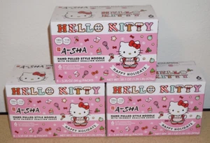 (3 Set) Hello Kitty A-SHA Hand Pulled Style Noodle Friendly Scallion Sauce 6pk - Picture 1 of 3