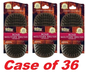 Firstline Wav Enforcer Boar Military Brush 100% Pure Boar Bristles Wood, 36 PACK - Picture 1 of 3