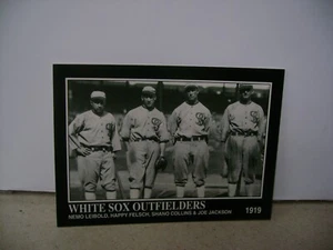 1919 Chicago White Sox Outfielders mit Joe Jackson #1042 1994 Conlan Collection - Bild 1 von 2