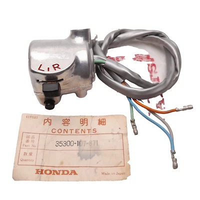Honda CL90 CL70 CB100 CB125S CD125 175 CL100 Handle Switch Left LH 35300-107-671 - Image 1 of 4