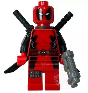 LEGO Super Heroes Deadpool Minifigure sh032 Marvel X Men From Wolverine 6866 VGC - Picture 1 of 9