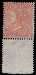 GB QV SG94, 4d Zinnoberplatte 11, LH NEUWERTIG. Katze 625£. TD - Bild 1 von 1