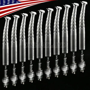 10pcs Dental Standard Head High Speed Handpiece and 4 Hole Quick Coupler Swivel - Picture 1 of 12