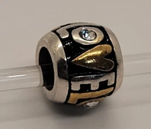 Brighton Two Tone Love Charm Spacer Bead  - Picture 1 of 1