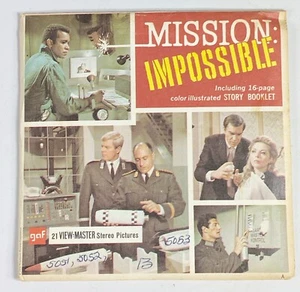 Juego de 3 discos y folleto View-Master Mission: Impossible Gaf leer 1968 - Imagen 1 de 16