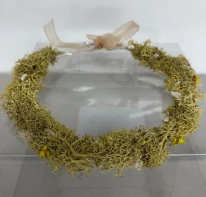 New Newborn Baby Photo Photography Prop Girl Boy Headband Sea Moss Halo Yellow - Picture 1 of 2